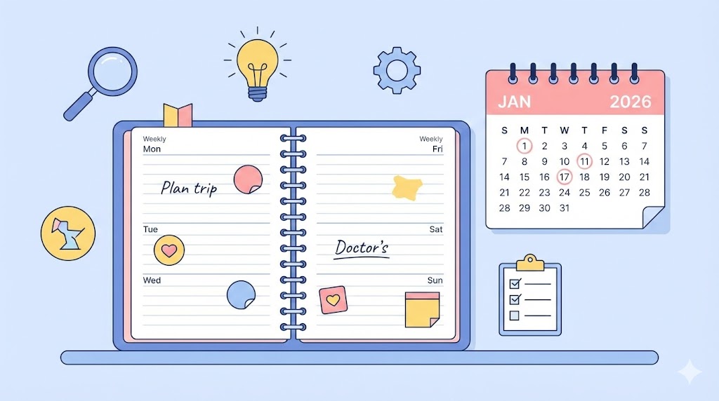 A person writing a humor journal to track daily laughs IT Gadget Setup