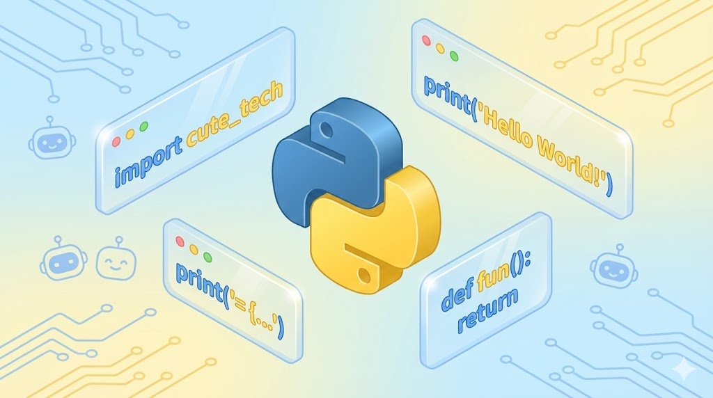 Python code on screen with syntax highlighting